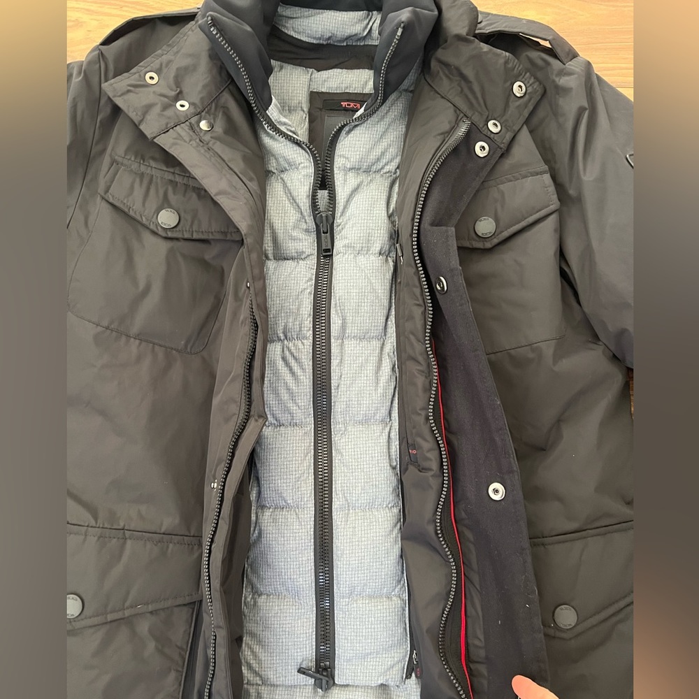 TUMI 4 Pocket Field Coat with Removable Vest